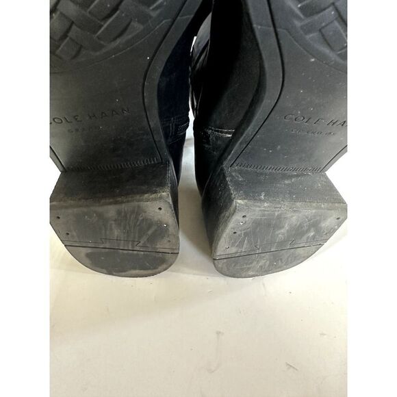 COLE HAAN Women's Leela Grand Moto Leather Booties Black Size 9B - Picture 9 of 16